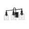 Z-Lite Bryant 3 Light Vanity, Matte Black And Clear Seedy 734-3V-MB - alternate 3